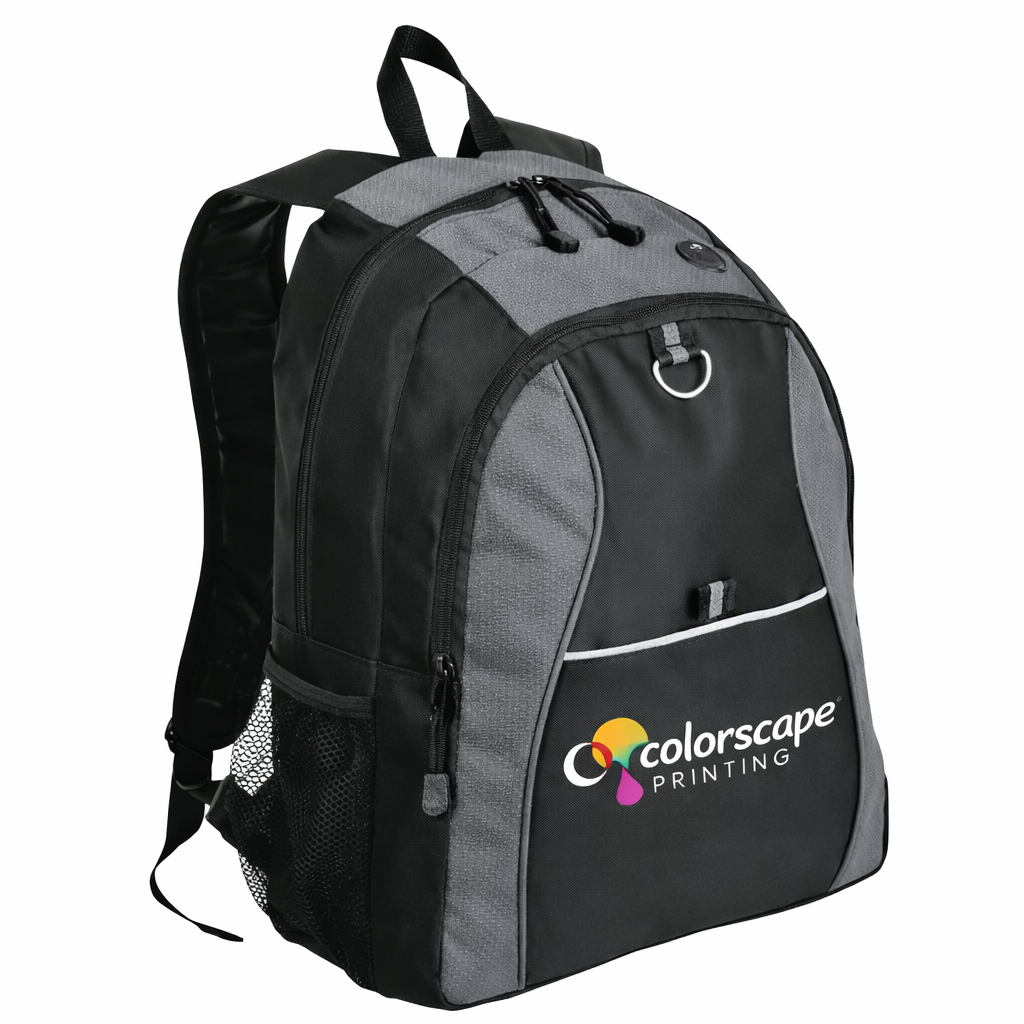 Custom Logo Contrast Honeycomb Backpack