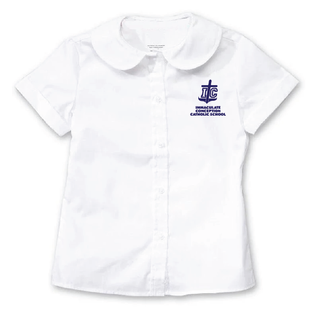 Short Sleeve Peter Pan Blouse