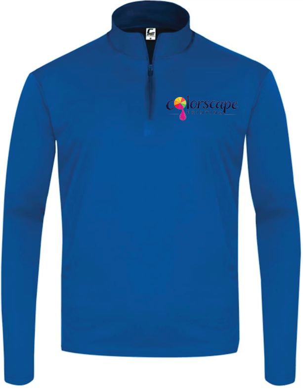 Custom Logo Performance Quarter-Zip Pullover – Unisex