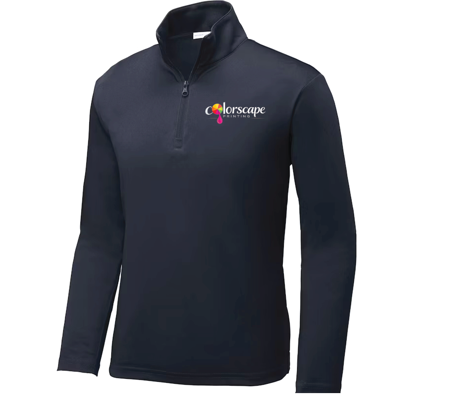 Custom Logo Youth PosiCharge Competitor 1/4-Zip Pullover