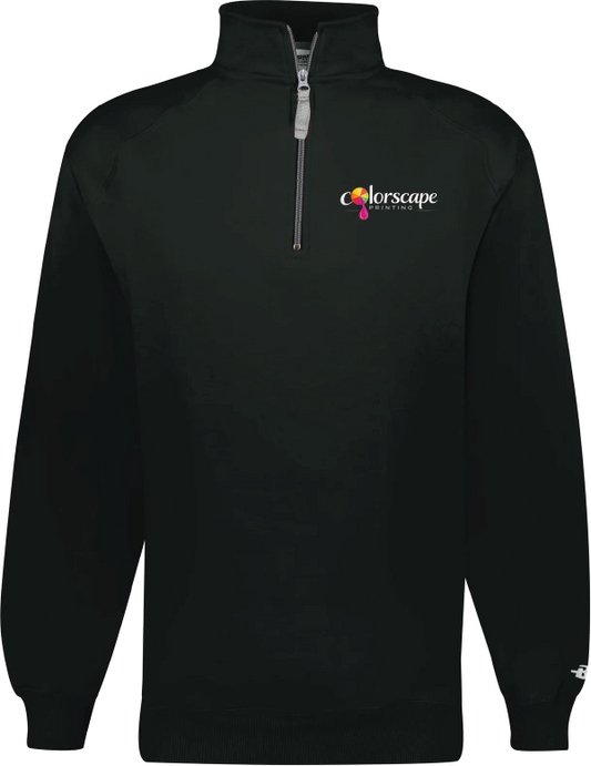 Custom Logo Quarter-Zip Fleece Pullover – Unisex