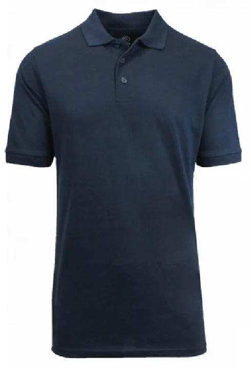 Boys Short Sleeve Polo-Navy