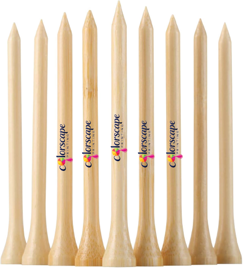 Custom Logo Bamboo Golf Tees – 100 Piece Set