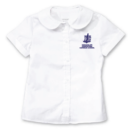Short Sleeve Peter Pan Blouse