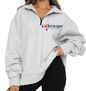 Custom Logo Women’s Oversized Half-Zip Fleece Pullover