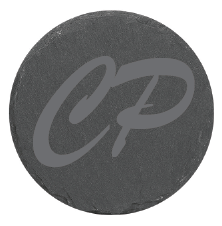 Slate round coasters